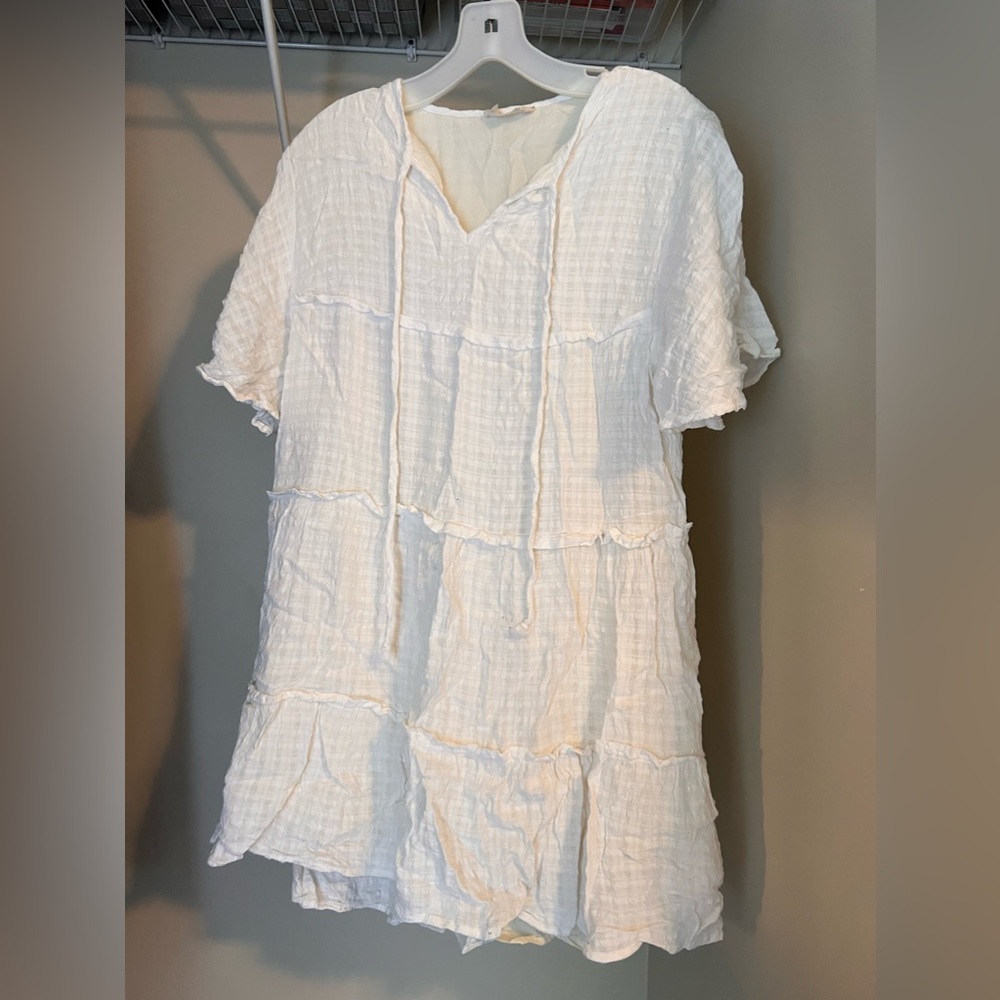 White babydoll dress